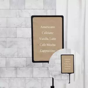 포스터 안내 마트 소형 POP 스탠드 거치대 A4 게시판 고정용 가격표 홀더 비품