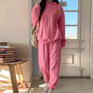 빅사이즈 603 스마일끈후드조거세트 DBUX380