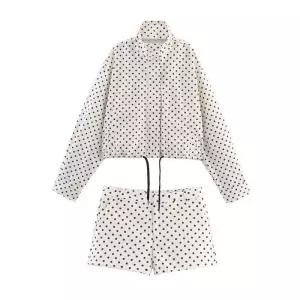 스트레인지 여성용 가을 긴팔 정장세트 현 반바지 데일리룩 세트 상의 KUK3