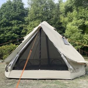 댄헬 아웃도어 B2I 캠핑용 에어 텐트 300D 옥스포드 하우스 스토브 잭이 있는 핫 글램핑 3m