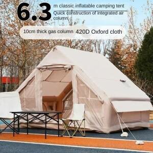 빠른 설치 풍선 캠핑 텐트 여행 휴대용 옥스포드 천 에어 6.3m² 다인용 가족 땡처리