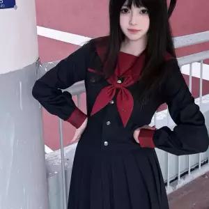 최애의아이 의상 호시이 교복 루비 세트 코스프레