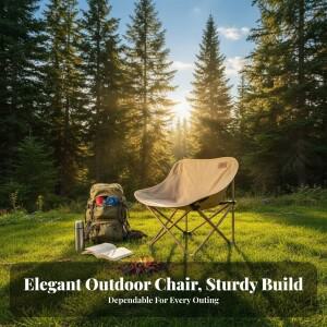 하이스파인 문체어 접이식 디자인 캠핑 의자 롱 아웃도어 라운지 구조 측면 수납 포켓 낚시꾼용