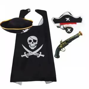 해적 망토 의상 장난감 마스크 할로윈 파티 선물 세트 코스프레