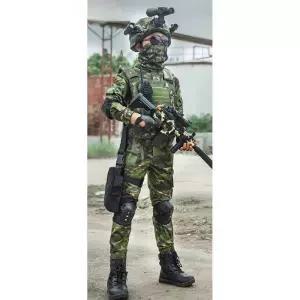 어린이특수부대옷 코스프레 키즈 의상 군인 컨셉 캠프 밀리터리그린(100cm 9종 세트)