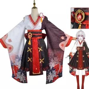 장청 키하라 사신 코스프레 의상 기모노 귀칼 복장