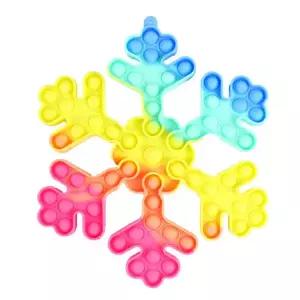 학원답례 장난감 크리스마스 눈꽃송이 푸쉬팝2탄 5개 [ADB9779]