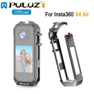 Insta360 X4 Air 용 PULUZ 메탈 카메라 케이지, 듀얼 콜드 슈 마운트 확장 하우징 프레임 (자석 베이스 포