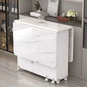 접이식 테이블 다용도 1m 화이트 직사각형 노트북 폴딩 데스크