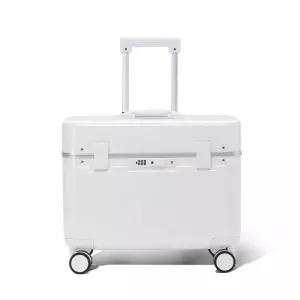 상단 캐리어 위로 여는 20인치 여행용 오픈형 기내반입 그레이 탑오픈