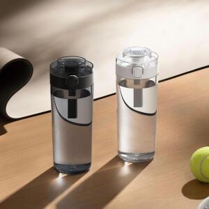 샤오미호환 MIJIA 휴대용 워터 컵 야외 스포츠 600mL 대용량 밀봉 누출 방지 차 필터 버튼 캡 MJTRB01PL