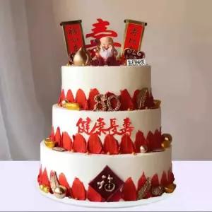 웨딩 케이크 모형 생일 촬영소품 데코 리본 파티 인스타 포토