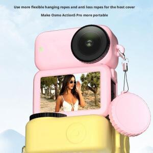 DJI호환 Nano용 렌즈 캡이 있는 카메라 바디 실리콘 소프트 케이스 방열 충격 방지 긁힘 낙하 보호 쉘