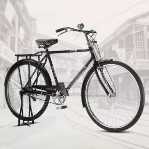 옛날 자전거 클래식 쌀집 짐받이 여성용 생활 출퇴근 장보기