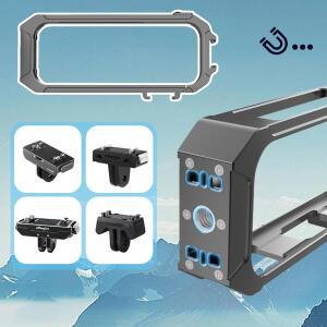 메탈 보호 케이스 마그네틱 퀵 릴리즈 카메라 케이지 알루미늄 합금 프레임 인스타360 X4 에어용