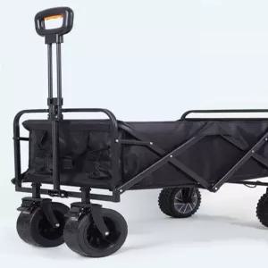 주행 전동웨건 카키 트레일러 오토카트 야외용 운반 트롤리 개방형
