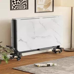 가정용 테이블 폭좁은 슬림 원룸식탁 접이식 다용도 원형 주방 거실 미니 컴팩트