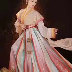 차이나 스타일 코스튬 코스프레 행사 무대 저고리 치마 자수 선녀 의상 중