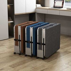 2인용 소파베드 라쿠라쿠 업그레이드된 이동식 9_블루 원룸침대 1인용 3단 패딩