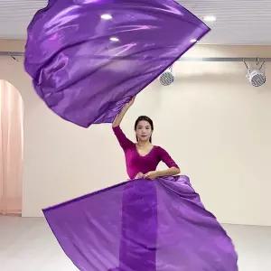 밸리 댄스 액세서리 플래그 140x140 cm 리얼 실크 베일 성인 무대 공연