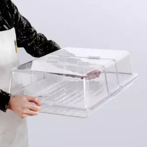투명 케이크 커버 대형 디저트 보관함 베이커리 보 사각 아크릴 빵덮개 간식 돔 뚜껑