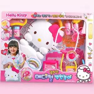 어린이 의사놀이 세트 음성인식 청진기 주사기 체온계 역할극 완구 병원 진료