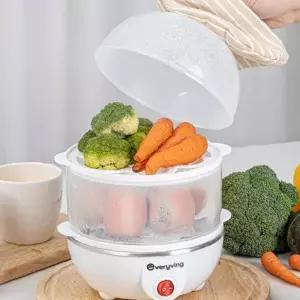 2단 찜기 계란조리기 야채 만두 동시조리 간편 아침식사 주방가전 가정용