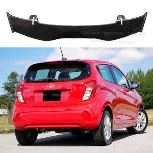 쉐보레 스파크용 해치백 스포일러, 범용 ABS 플라스틱 카본 파이버룩 리어 루프 윙 차체 키트 액세서리