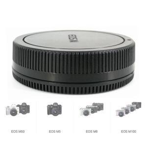 카메라 전면 바디 캡 + 후면 렌즈 캡은 캐논호환 EOS M M2 M3 M5 M6 Mark II M10 및 EF-M R-F-4를 교체합니