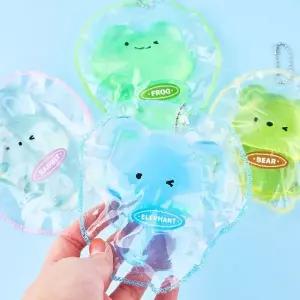 투명 젤리 동물 피규어 랜덤 18p 촉감놀이 어린이 감각발달 완구