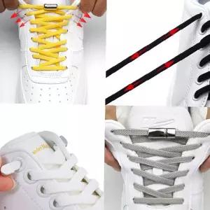 운동화 매듭없는 탄성 고무줄 신발끈 고정 버클 3종 조절 편리 스니커즈 러닝화 끈