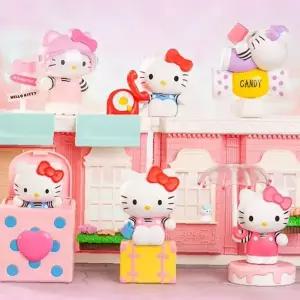 고양이 캐릭터 피규어 6p 핑크 시리즈 책상 장식용 미니 인형 소품 세트