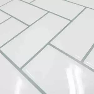 타일스티커 백색 벽돌 주방타일시트지 가스레인지시트지