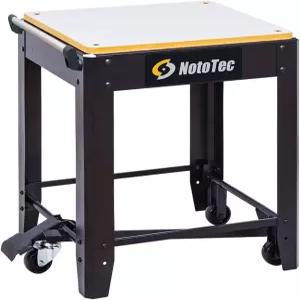 페달 작동 휠 및 잠금 베이스가 있는 노토텍 롤링 플래너 스탠드 / 카트 중장비 스틸 워크 380파운드 용량