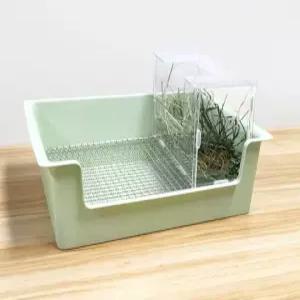 건초렉 친칠라 동물 통 아크릴 실내 잔디걸이내장 반려