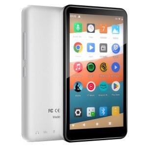 블루투스 및 WiFi가 지원되는 MP3 플레이어, 144GB 스토리지 안드로이드 OS, 4인치 터치스크린, FM 라디오, 스포티파이, 아마존 뮤직, 구글 플레이 스토어가 MP4 DGTenk 휴대용 미디어 플레이어(블랙)