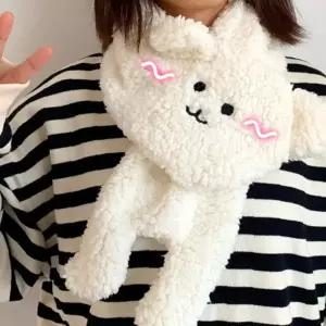 봉제인형 동물 캐릭터 방한 겨울 보온 포근한 양털 플러시 패션 데일리 외출용