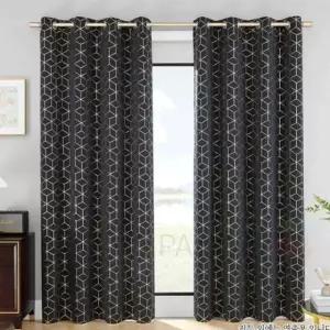 메이 아일렛암막커튼 2장 블랙 아파트안방커튼 거실용암막커튼 사생활보호커튼 암실커튼 안막커텐