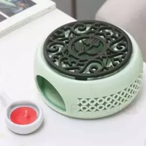 도자기티워머 민트블랙 다도용차우리기 티포트받침대 티팟워머 차데우기 티라이트받침대