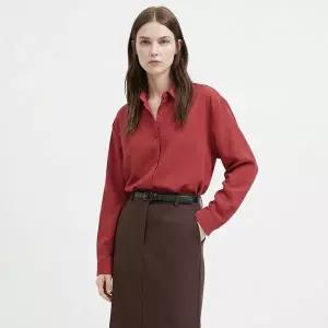 [NS홈쇼핑][샵앤] 여성 데일리 출근룩 루즈핏 베이직 긴팔 블라우스 EGG-WBL-21135..