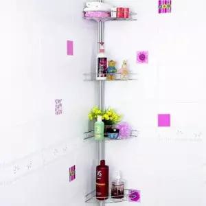 욕실정리선반 욕조코너수납 욕실모서리선반 욕실정리대 4단수납대