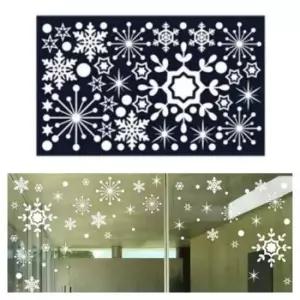 포인트데코스티커 눈꽃 카페 유리창 스티커 중형 크리스마스 포토존 장식 품목 06