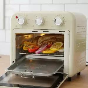 탁상용 열풍 조리기 15L 회전 바스켓 온도조절 튀김 굽기 건조 주방 요리 기구