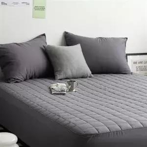 리빙홈 샤이니 40수 순면 누빔 매트리스커버 Q 침대커버