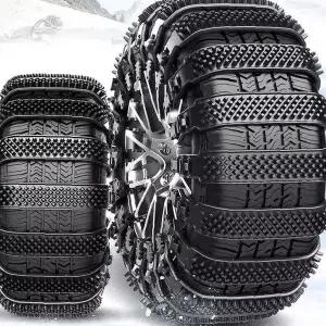 차량용 겨울철 눈길 미끄럼방지 타이어 체인 케이블 타입 10p 승용차 안전 주행