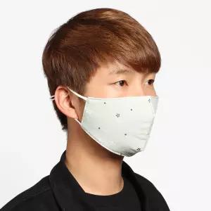 순면 3겹 필터 마스크 빨아쓰는 마스크 별 그레이