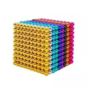 레인보우 자석 큐브 컬러 블럭 무지개 블록 구슬자석