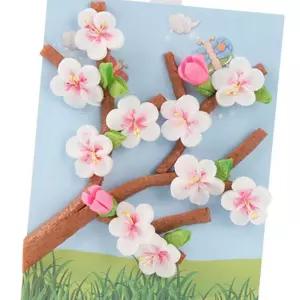 (올핀)봄꽃액자 만들기활동 - 플레이콘 벚꽃 옥수수소재