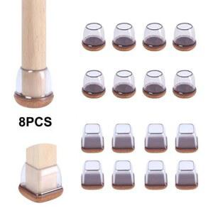 테이블 의자 다리 보호대 커버 두꺼운 흠집 패드 고무 감소 피트 바닥 가구 소음 펠트 없음