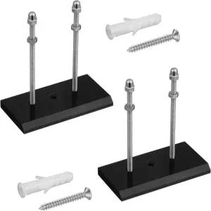 Gtziqa 2팩 케이트보드 벽걸이 설치 나사가 있는 스케이트보드 걸이 데크 디스플레이 랙